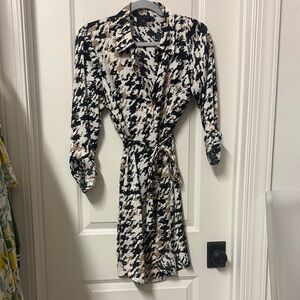 The Limited Black and White Abstract Dress